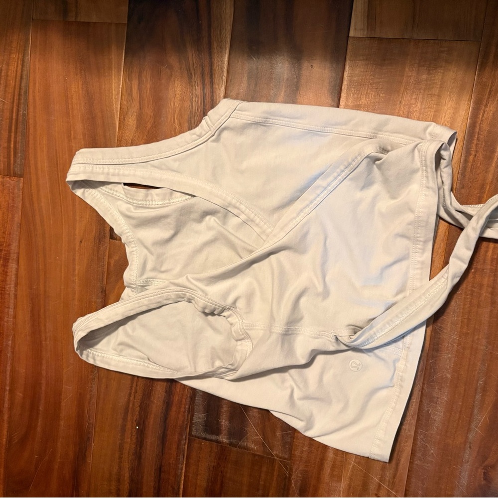 Lululemon Wrap Tie Tank Top White Size 2‎ (0856)